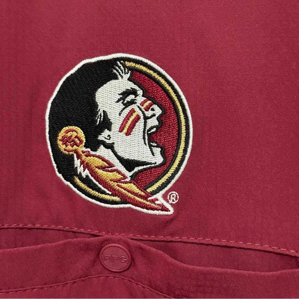 Columbia PFG, men’s Florida State University garnet fishing shirt size XXL - Picture 5 of 13